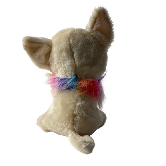 Ty Beanie Boos Chewey Chihuahua Plush Toy 7 inches Rainbow Gold Glitter Eyes - Picture 2 of 6